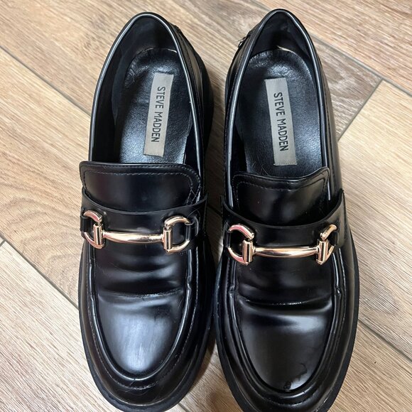 Steve Madden Approach Loafer Black Size 9 - Picture 3 of 4